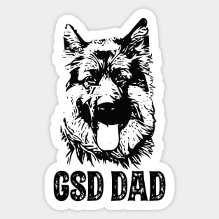 GSD Dad German Shepherd Dog Sticker